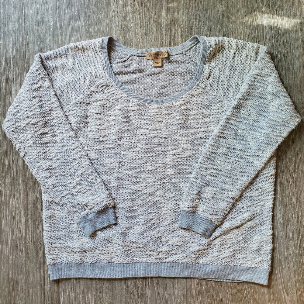 Nine West Snow Dew Sweater Gray Large